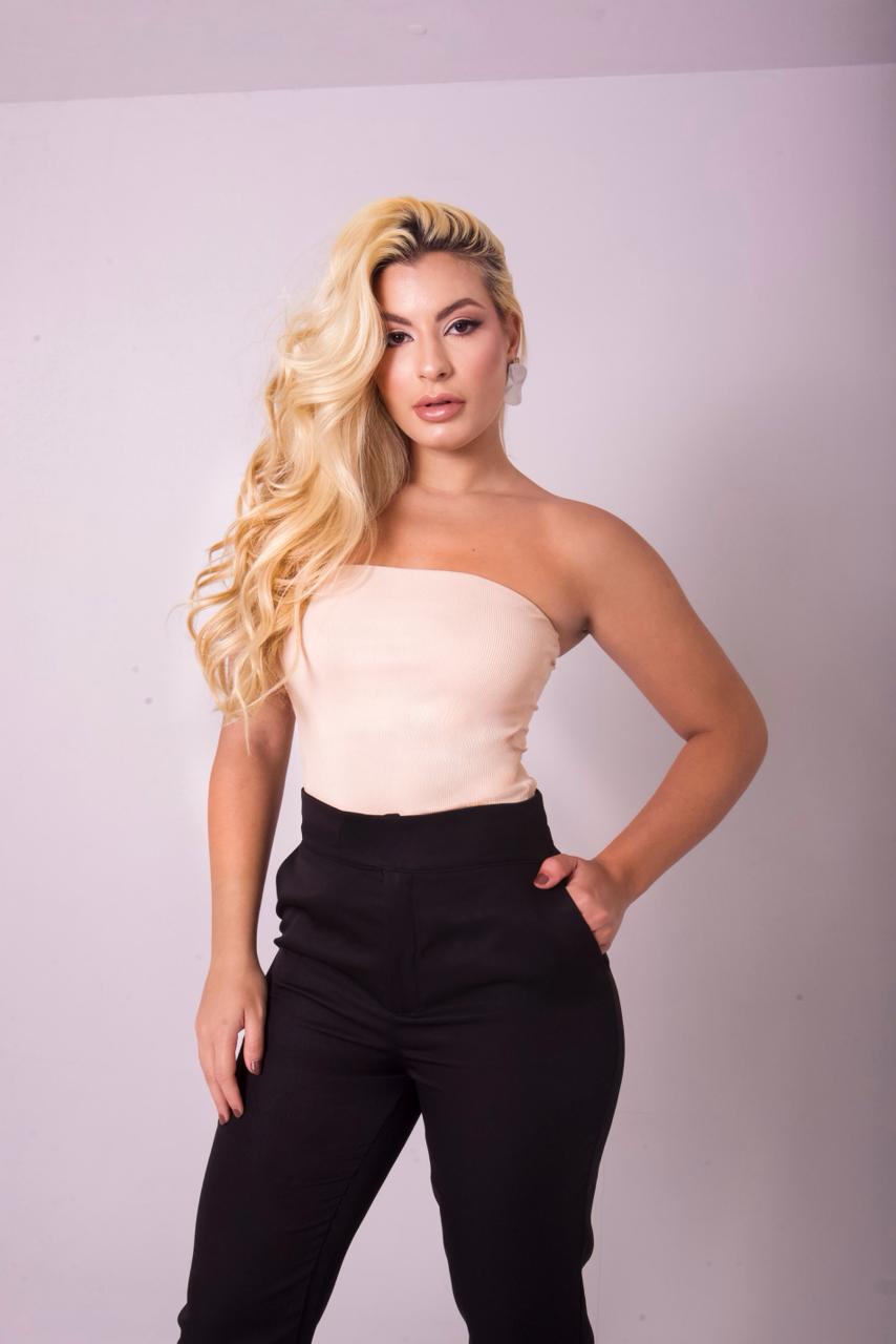 Body Tomara que Caia Ribana Canelada