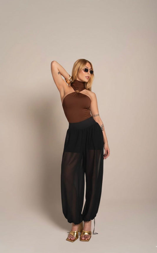 Body Gola Alta com Fivela